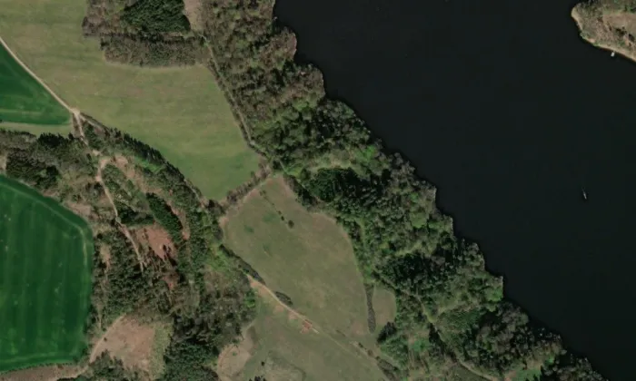 Oppidum Nevězice – letecký pohled