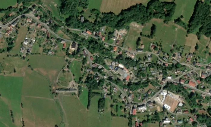 Přádelna Karla Bienerta – letecký pohled