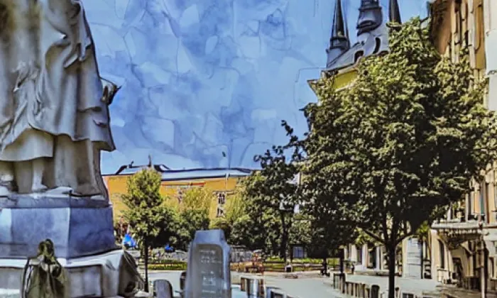 Přeštická – akvarel
