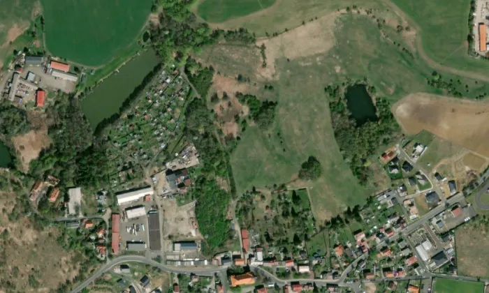 Přemilovice – letecký pohled