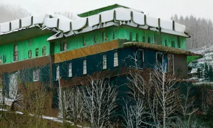 přemostění železnice u Pražské ulice v Hostivaři – winter