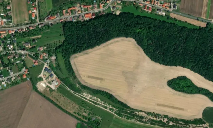 Přerovská hůra – letecký pohled
