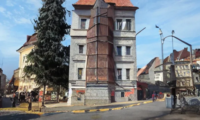 Pašijová cesta v Římově – akvarel