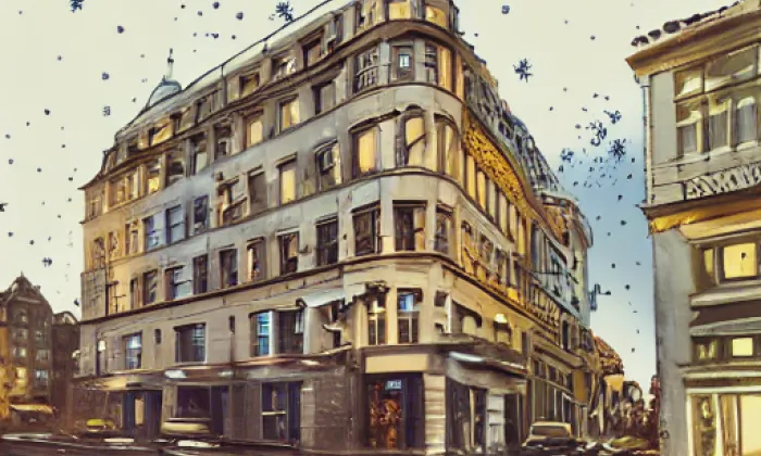 Palác Dunaj – noc