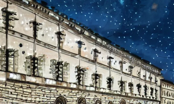 Palác Lažanských v Karmelitské – noc