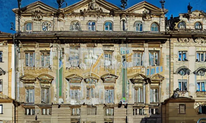 Palác Lažanských ve Sněmovní – noc