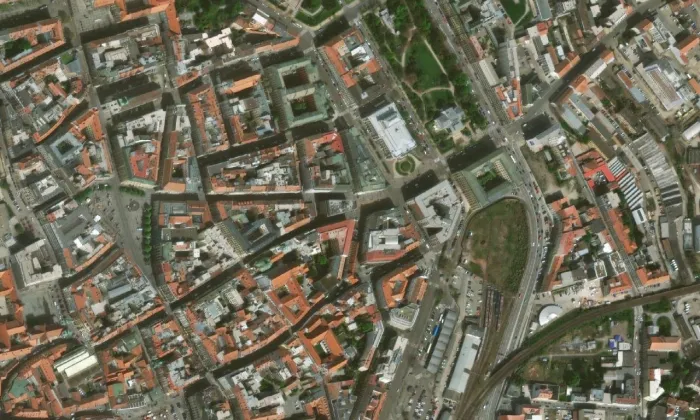 palác Morava – letecký pohled