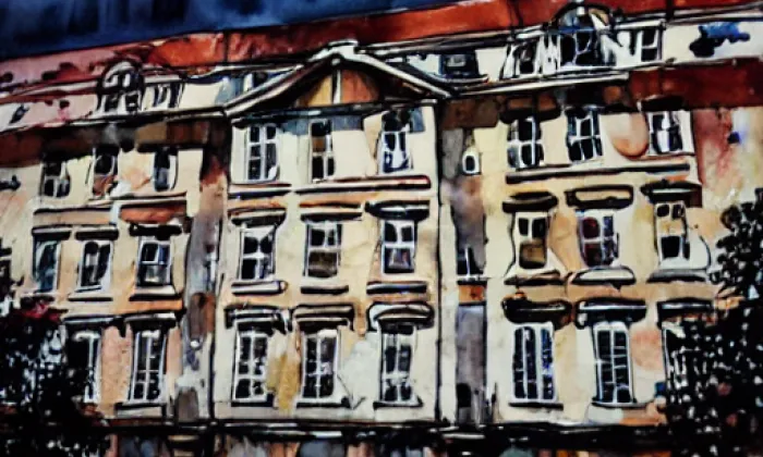 Palác Platýz – akvarel
