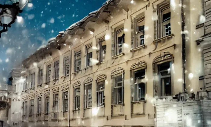Palác Straků z Nedabylic – zima