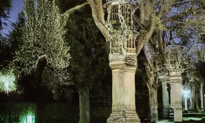 Palackého sady – noc
