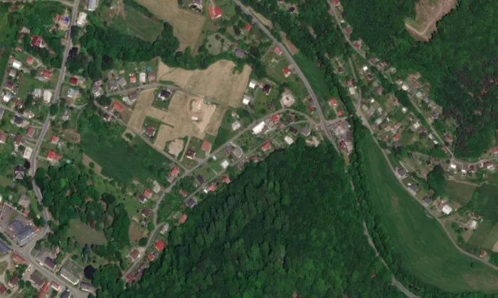 Památník Leoše Janáčka (Hukvaldy) – letecký pohled