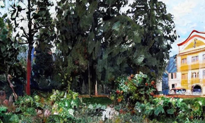 Park Antonína Švehly – jaro