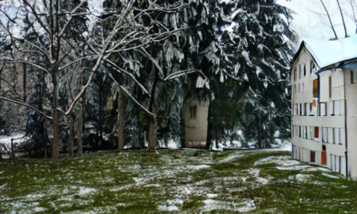 Park Antonína Švehly – zima