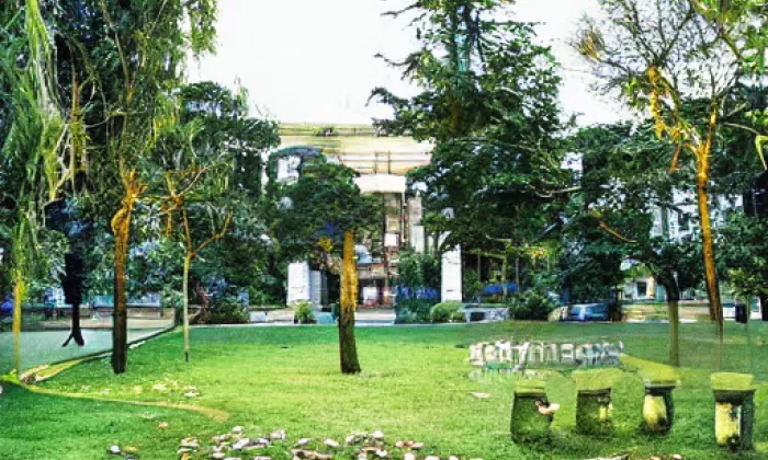 Park Jiřiny Haukové a Jindřicha Chalupeckého – noc