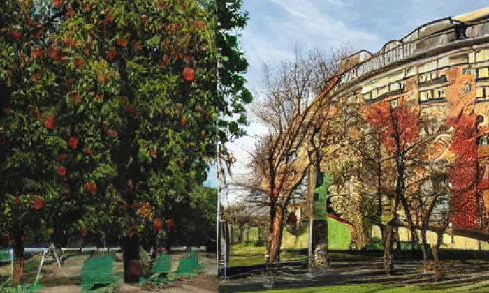 Park Koliště – noc