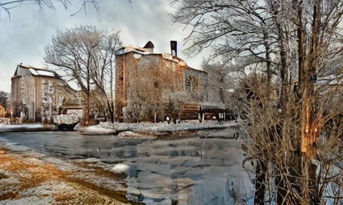 Park Na Špici – zima