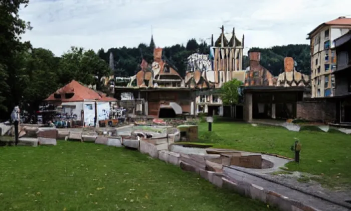 Park na Klárově – akvarel