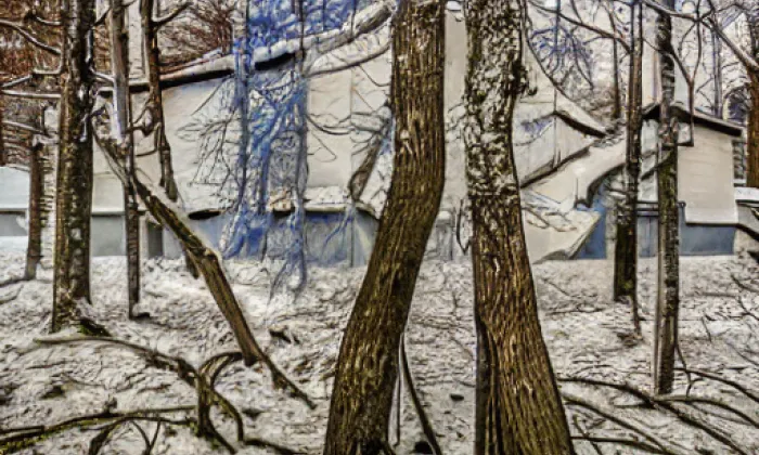 Park Petra Bezruče (Nový Bohumín) – winter