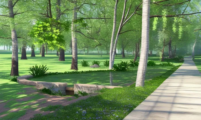 park Podviní – spring