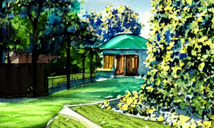 Park Smiřického – akvarel