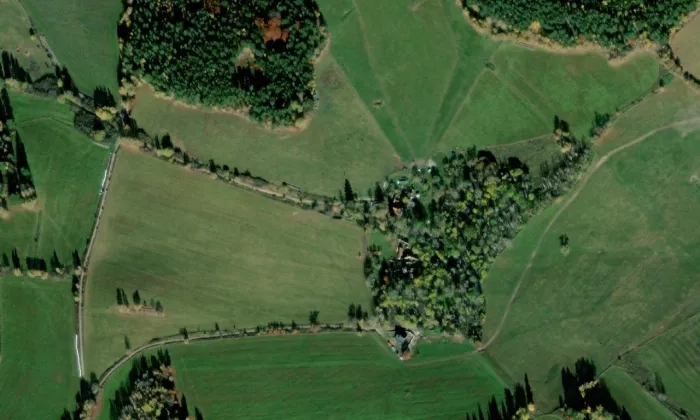 Pasovary – letecký pohled
