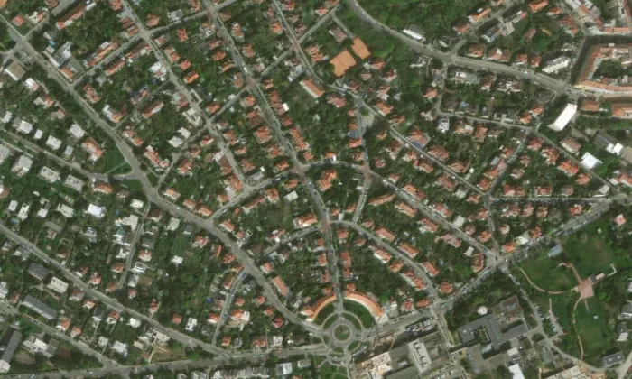 Pavlíčkův rodinný dům – letecký pohled