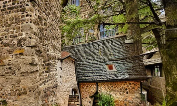Perštejn – akvarel