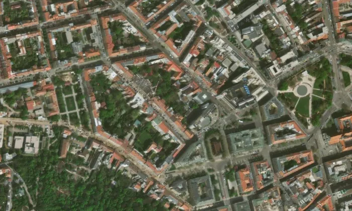 Petrinum – letecký pohled