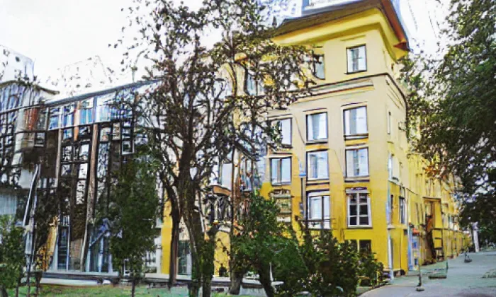 Piaristická kolej s kostelem Panny Marie Těšitelky – winter