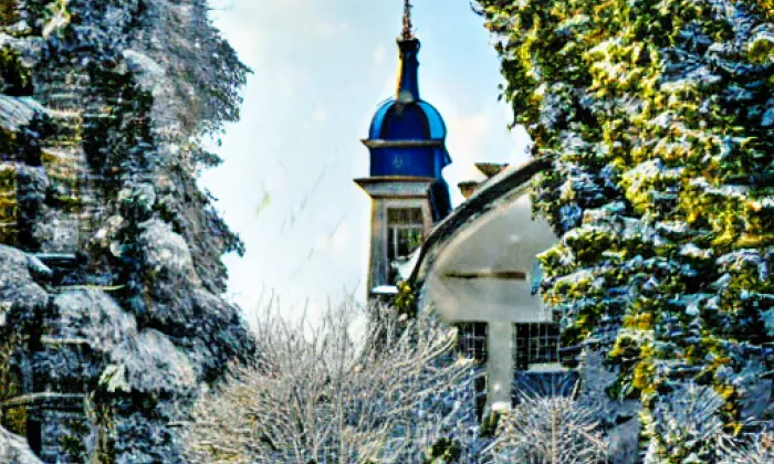 Pivoňský klášter – winter