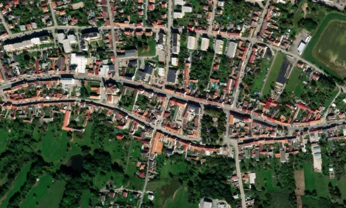 Pivovar (Lišov) – letecký pohled