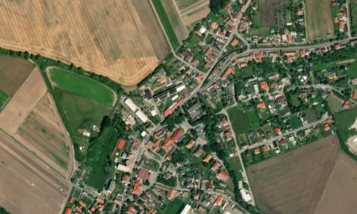 Pivovar (Přerov nad Labem) – letecký pohled