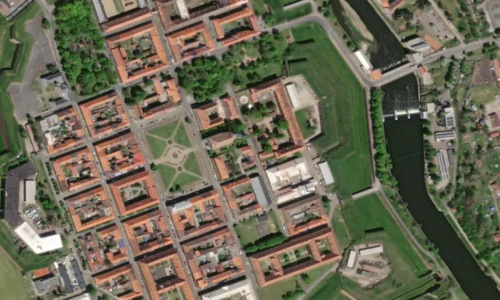Pivovar (Terezín) – letecký pohled