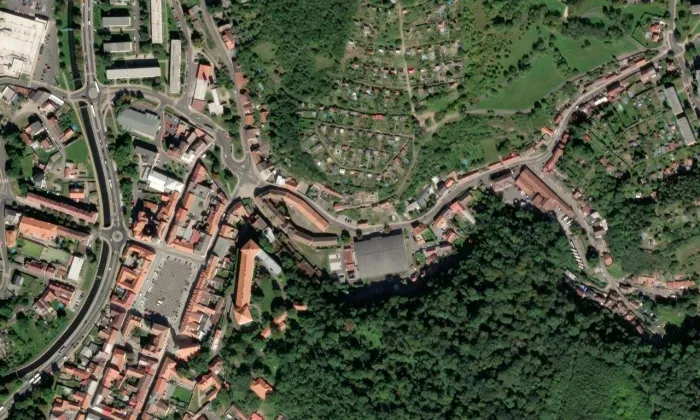 Pivovar Bílina – letecký pohled