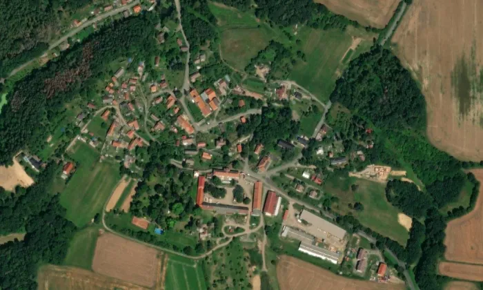 Pivovar Lobeč – letecký pohled