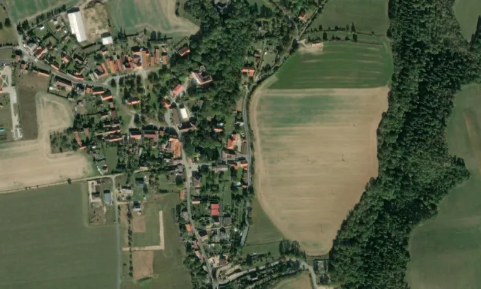 pivovar Zvíkovec – letecký pohled