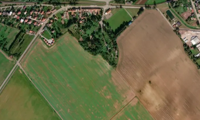 Plže – letecký pohled