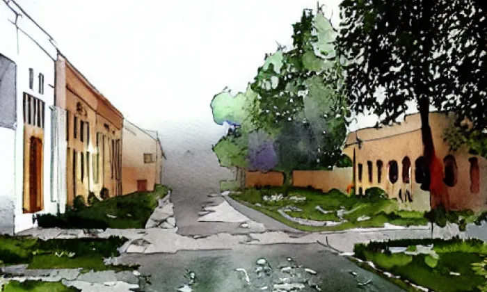 Plačkov – akvarel