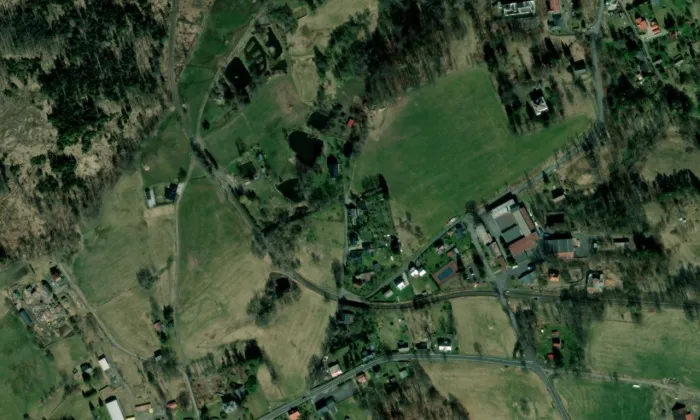 Plastická geologická mapa – letecký pohled