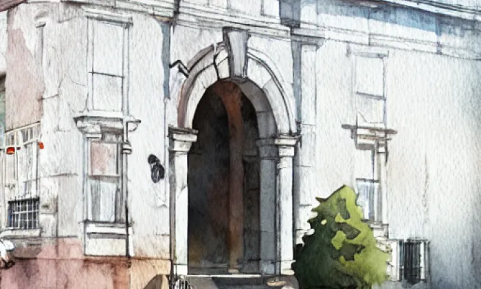 Poříčská brána – akvarel