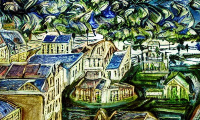 Podolské nábřeží – noc