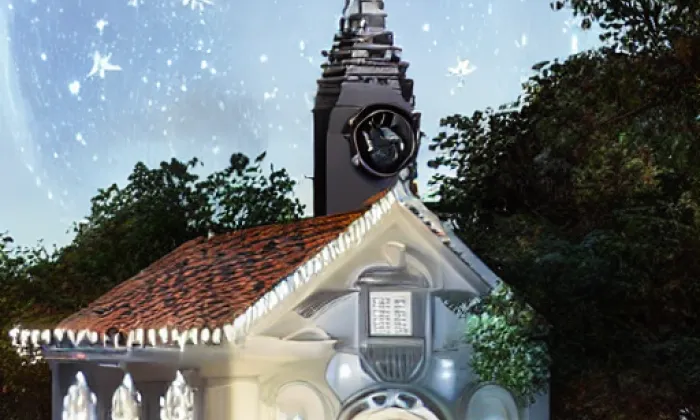 Pohřební kaple Žarošských – noc