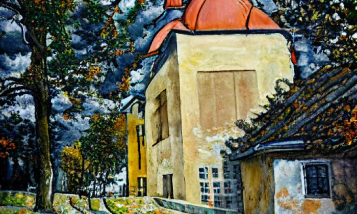 Pohřební kaple Povýšení svatého Kříže ve Šťáhlavech – autumn