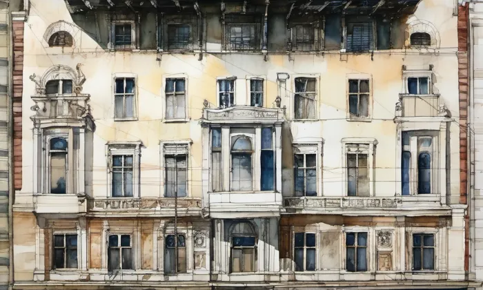 Pojišťovna Praha – akvarel