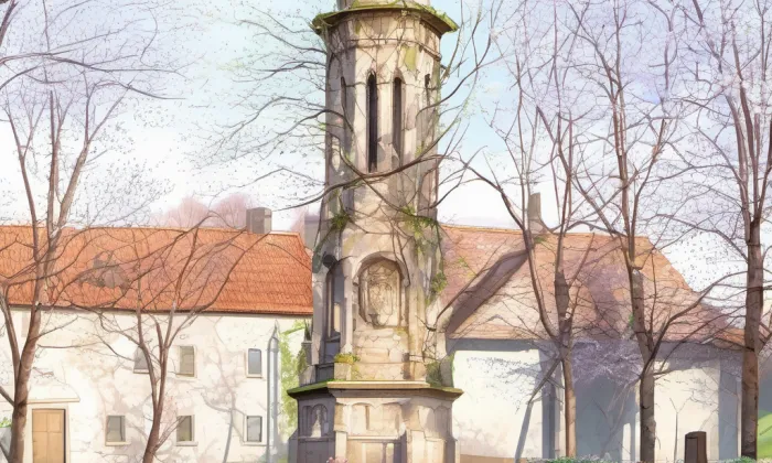 pomník Mistra Jana Husa v Kolíně – spring