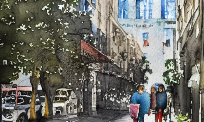 Posázavská stezka – akvarel
