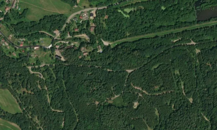 Průrva Ploučnice – letecký pohled