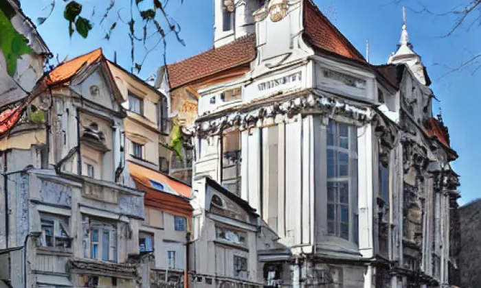 Pravoslavný chrám svatého Cyrila a Metoděje v Praze – noc