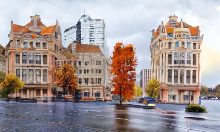 První nádvoří Pražského hradu – autumn