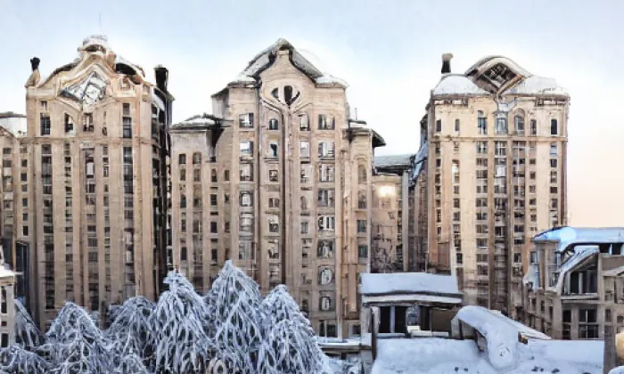 První nádvoří Pražského hradu – winter